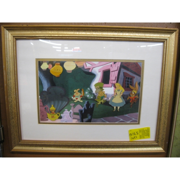 FRAMED ALICE IN WONDERLAND DISNEY PICTURE
