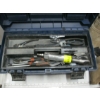 Image 2 : TOOLBOX W/MISC. TOOLS & A LEATHER NAIL POUCH