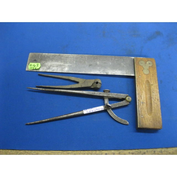 COLLECTABLE: DRAFTING TOOLS & SQUARE