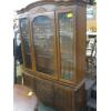 Image 4 : DINING TABLE W/4 CANE BACK CHAIRS & MATCHING CHINA CABINET