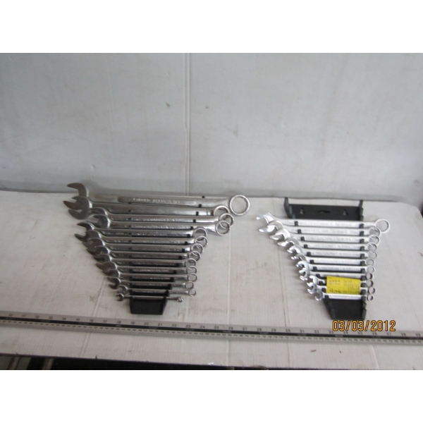 MASTERCRAFT METRIC WRENCH SET & A CHALLENGER SAE WRENCH SET