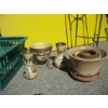Image 3 : LOT OF ASST'D PLANTERS, PLANT STAND, ETC.