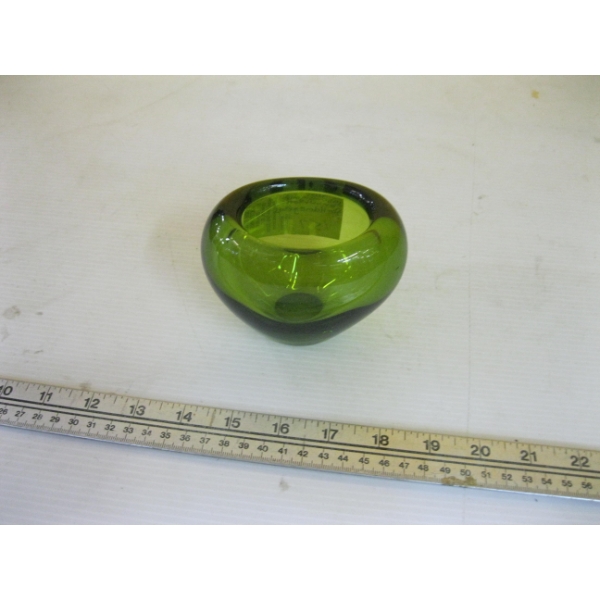 1950 SIGNED PER LUTKEN FOR HDMEGAARD GLASS BOWL