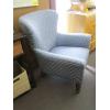 Image 2 : SM. UPHOLSTERED WING BACK DRAGONFLY PATTERN CHAIR