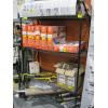 Image 1 : BLACK METAL SHELF UNIT W/4 SHELVES