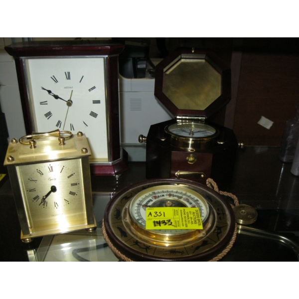 MISC. CLOCKS & BAROMETER