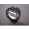 Image 3 : STERLING .925 SILVER HEART LOCKET PENDANT - 4.5G
