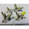 Image 1 : SET OF 4 HAND PAINTED VINTAGE FLYING DUCKS
