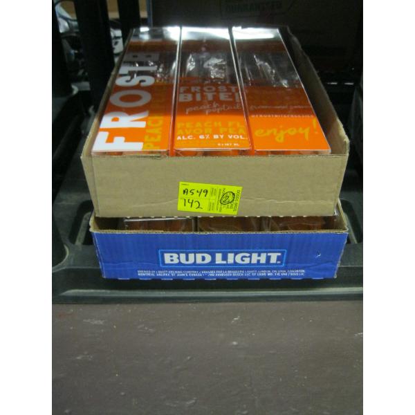 6 BOXES OF FROSTBITE PEACH ALCOHOL ICE POPS