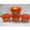 Image 1 : 4 ORANGE MINI PLASTIC AMMO BOXES