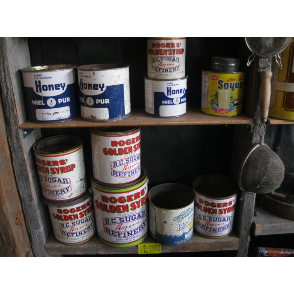 ROGERS GOLDEN SYRUP TINS, ETC.