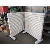 Image 1 : 2 ROLLING 4' SLAT WALL SHELF UNITS