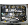 Image 2 : DOUBLE SIDED CASE W/MISC. BRASS FITTINGS, ETC.