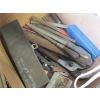 Image 1 : BOX OF MISC. - FILES, BLEEDER FITTINGS, PLIERS, ETC.
