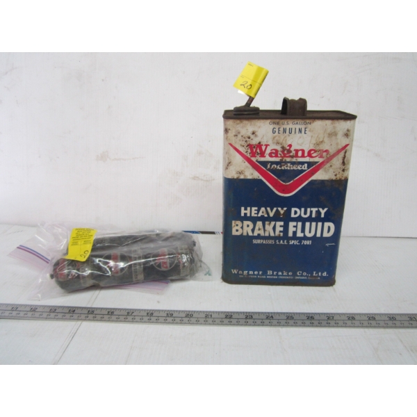 TINS - CHEVRON GREASE & WAGONER BRAKE FLUID