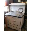 Image 1 : WHITE ENAMEL GURNEY WOOD COOKSTOVE