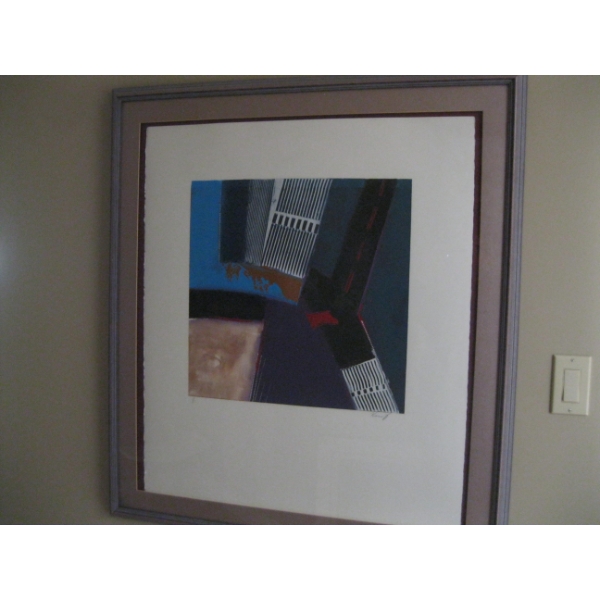 LG. FRAMED PRINT, 1 OF 1, SIGNED