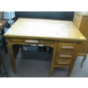 Image 1 : 4 DRAWER OAK OFFICE DESK