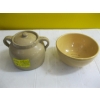 Image 1 : SM. LIDDED MEDALTA CROCKERY POT & A MEDALTA CROCKERY BOWL