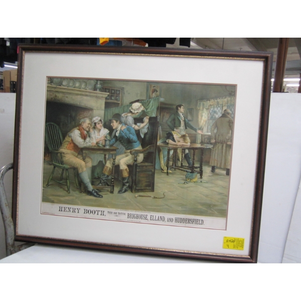 LG. FRAMED PICTURE "THE ELOPEMENT, NOT QUITE RECONCILED"