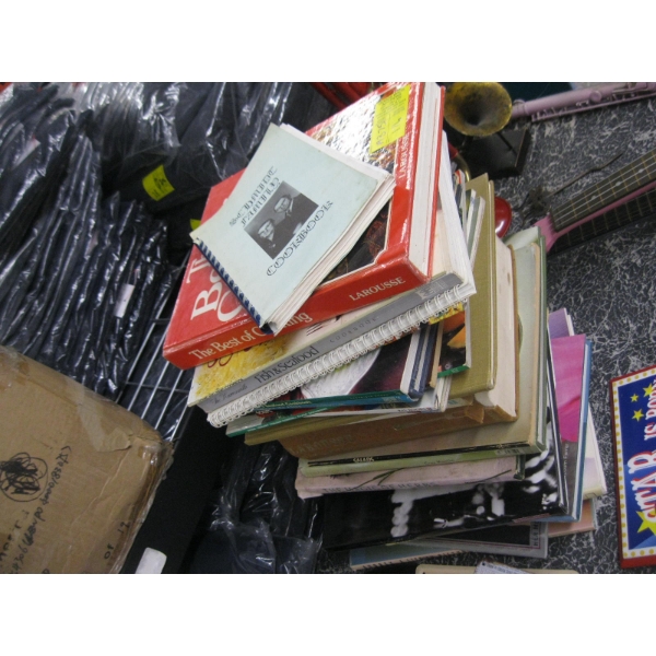 ASST. BOOKS: COOKBOOKS, AUDREY HEPBURN, ETC.