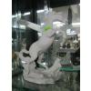 Image 1 : FRANKLIN MINT "BATTLING STALLIONS" WHITE HORSE