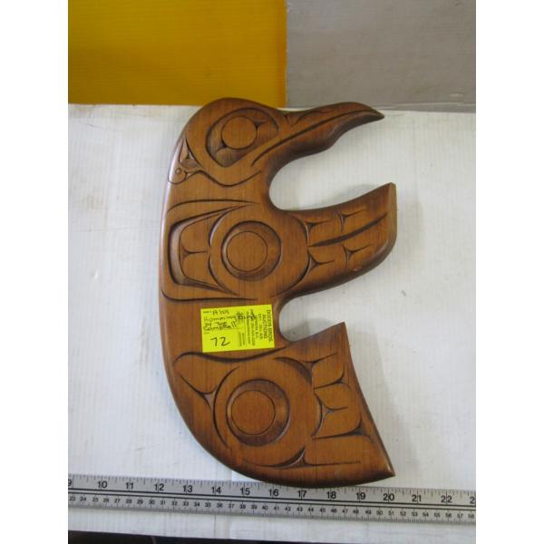 CARVED HUMMINGBIRD PLAQUE BY JOE CAMPBELL