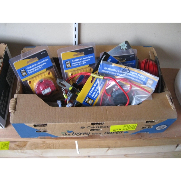 ASST. WIRING, 12/24V MASTER BATTERY SWITCHES, ETC.