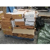 Image 1 : LG. PALLET LOAD OF ASST. OAK END TABLE TOPS, DRAWERS, ETC.