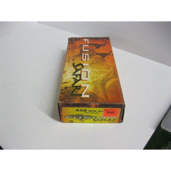 FUSION .458 WIN MAG 500GR |1X8 CENTERFIRE RIFLE CARTRIDGES; 1 BRASS