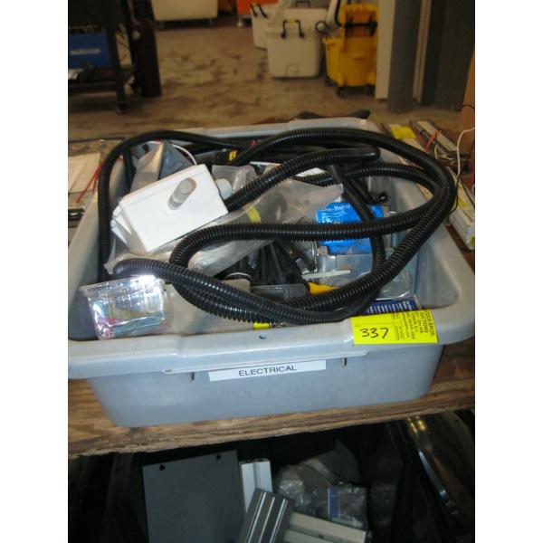 BIN OF ASST. ELECTRICAL ITEMS