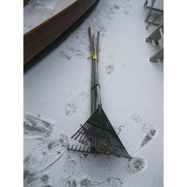 BUNDLE OF RAKES & SHOVEL