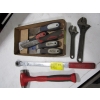Image 1 : SNAP ON & BLUEPOINT TOOLS - HAMMER, BELT, WRENCH, CRESCENT WRENCHES, ETC.