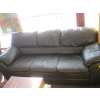 Image 2 : BLACK LEATHER LOVESEAT & SOFA