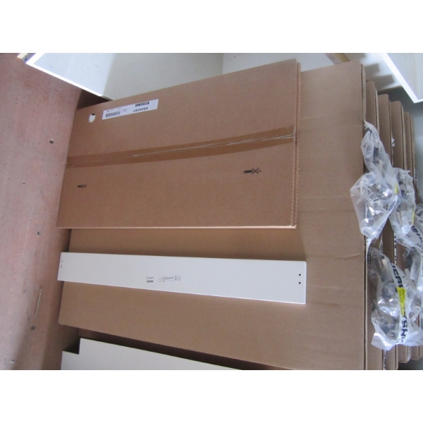 IKEA SEKTION CABINET, 36X14 3/4X30" - COMPLETE W/HINGES & DOORS - NO SHELVES