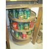 Image 2 : ROUND LAZY SUSAN W/TINS FULL OF NUTS, BOLTS, SCREWS, ETC.