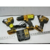 Image 1 : 3 DEWALT TOOLS & CHARGER - NO BATTERY