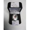 Image 2 : "AS IS" STERLING SILVER .925 EAGLE RING,  MISSING STONE, 16G, SZ 8.5