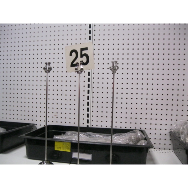 CONTAINER W/ASST. MEDIUM HEIGHT  SIGN STANDS