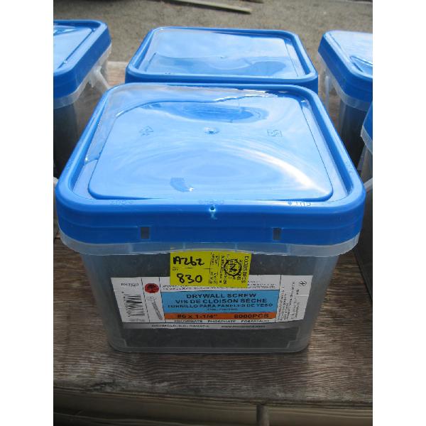 2 PAILS OF #6X1 1/4" DRYWALL SCREWS