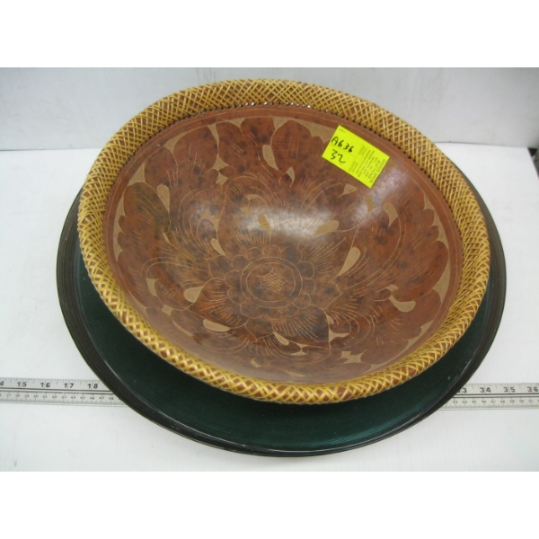 3 LG. DECORATIVE BOWLS