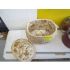 Image 2 : SEWING BASKET & TIN W/ASST. CONTENTS