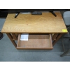 Image 3 : OAK SINGLE DRAWER ANTIQUE DESK W/SIDE BOOKSHELVES