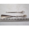 Image 2 : STERLING MARKED BUTTON HOOK & SHOEHORN