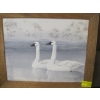 Image 1 : OIL PAINTING OF 2 SWANS