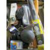 Image 3 : 2 BOXES OF VINTAGE LIGHTS, MIRROR, HORN, AUTOMOTIVE PIECES