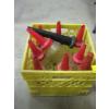 Image 1 : 9 GLASS OIL JARS W/PLASTIC SPOUTS