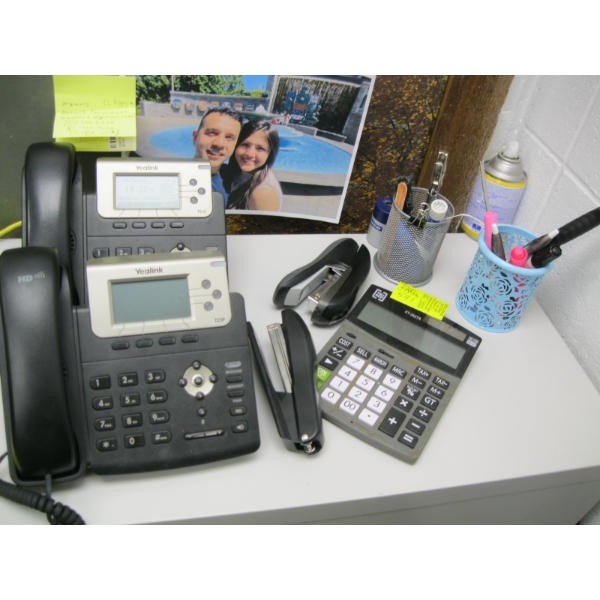 MISC. OFFICE ACCESS. INCL. 2 YEALINK PHONES