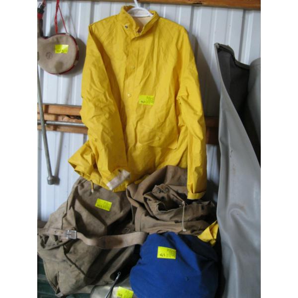 CANVAS BAGS & RAINGEAR, ETC.