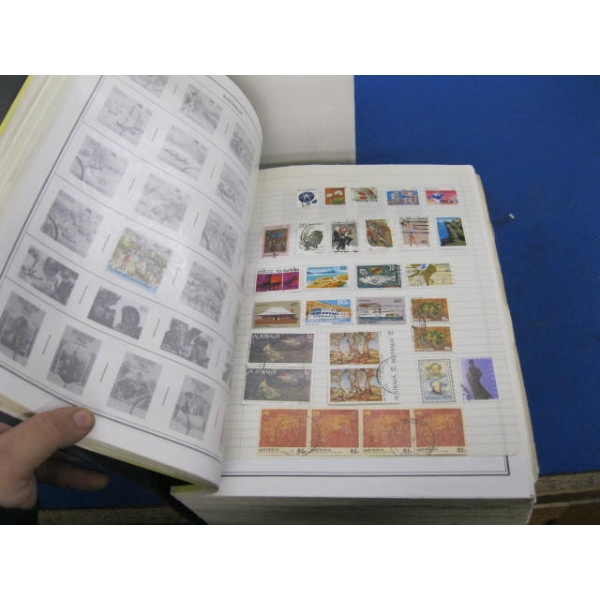 LG. WORLD STAMP COLLECTOR ALBUM - A TO M, 3500+ STAMPS